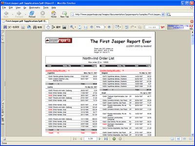 HTMLファイルとほぼ同じデザインでPDFファイルにも出力できる