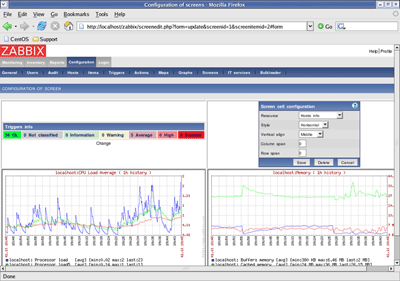 スクリーンで複数の機能を配置