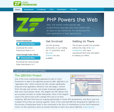 SZend FrameworkSymfonyのWebサイト