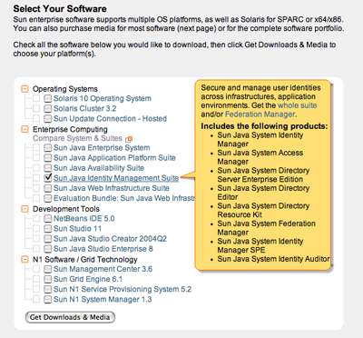 ダウンロード可能なソフトのリスト