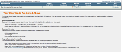 ダウンロード対象製品の一覧