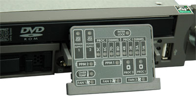 ディスプレイ部にはそれぞれ故障時などの警告表示が割り振られている