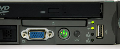 サーバに設けられているインジケータLEDの例