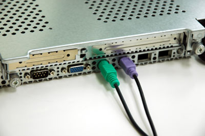 キーボードとマウス接続用のPS2ポート