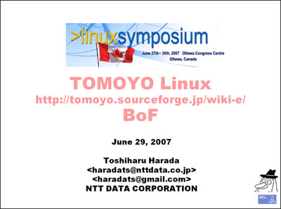 OLS2007のBOFの資料