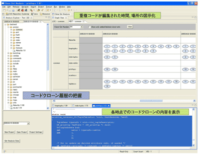 クローン履歴閲覧システム