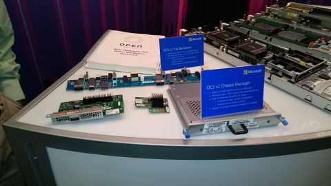 写真前方がChassis Manager、後方がバックプレーン