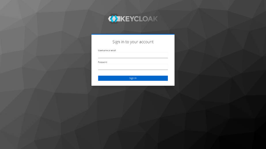 図3:Keycloakのログイン画面
