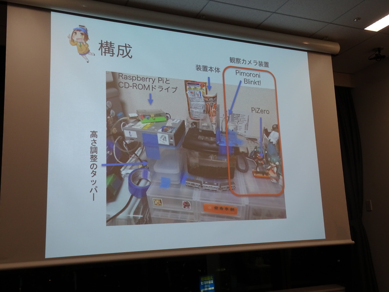 Ejectコマンドで金魚にエサやり