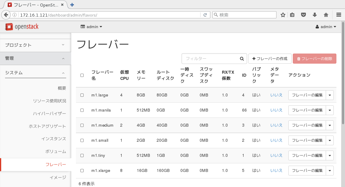 フレーバのサンプル
