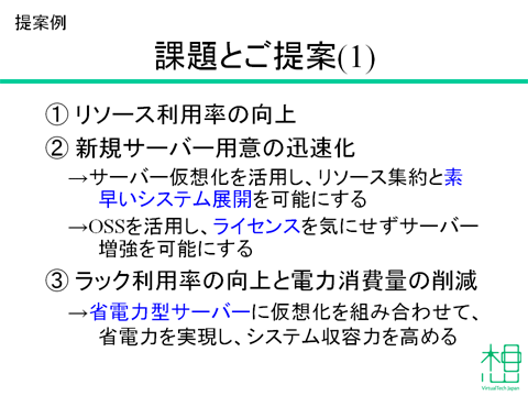 図1: 課題とご提案1
